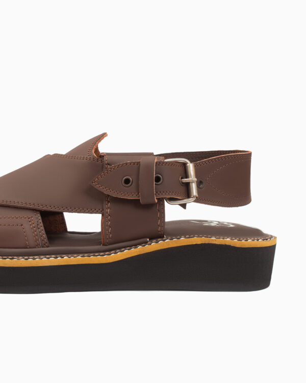 Matte Brown Kaptaan Chappal (CK-101) - Image 5