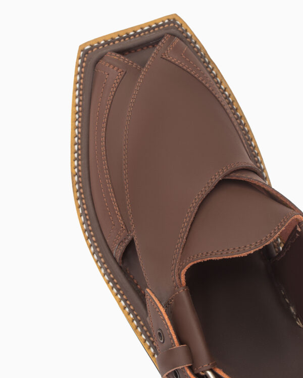 Matte Brown Kaptaan Chappal (CK-101) - Image 3