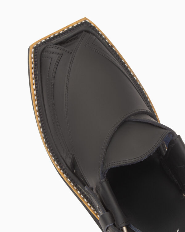 Matte Black Kaptaan Chappal (CK-102) - Image 5