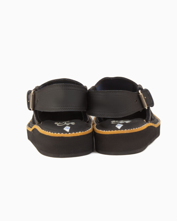 Matte Black Kaptaan Chappal (CK-102) - Image 2