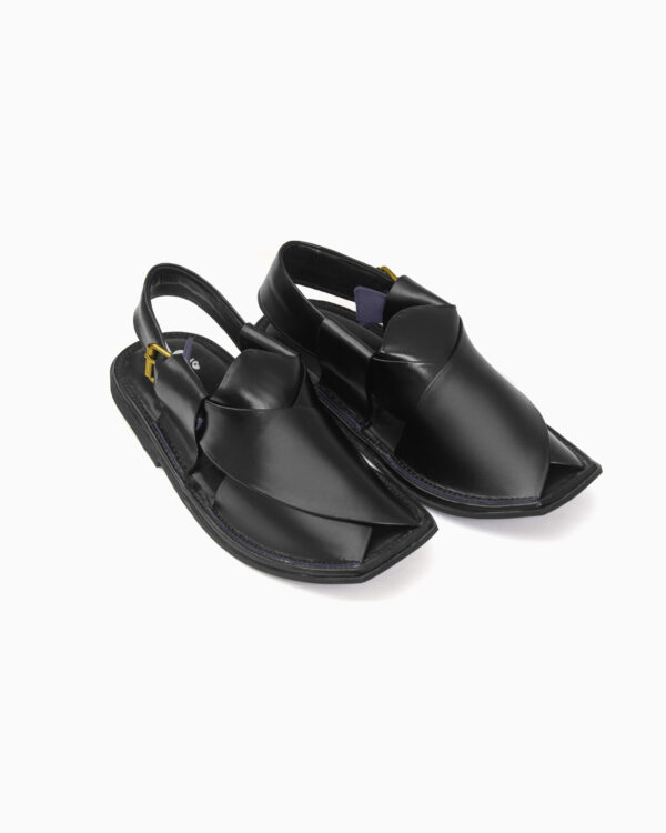 Classy Black Peshawari Chappal (CK202) - Image 5