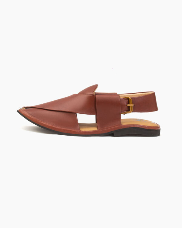Burgundy Peshawari Chappal (CK-201) - Image 6