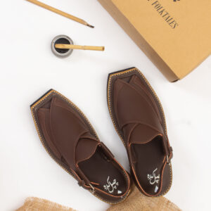 Matte Brown Kaptaan Chappal (CK-101)