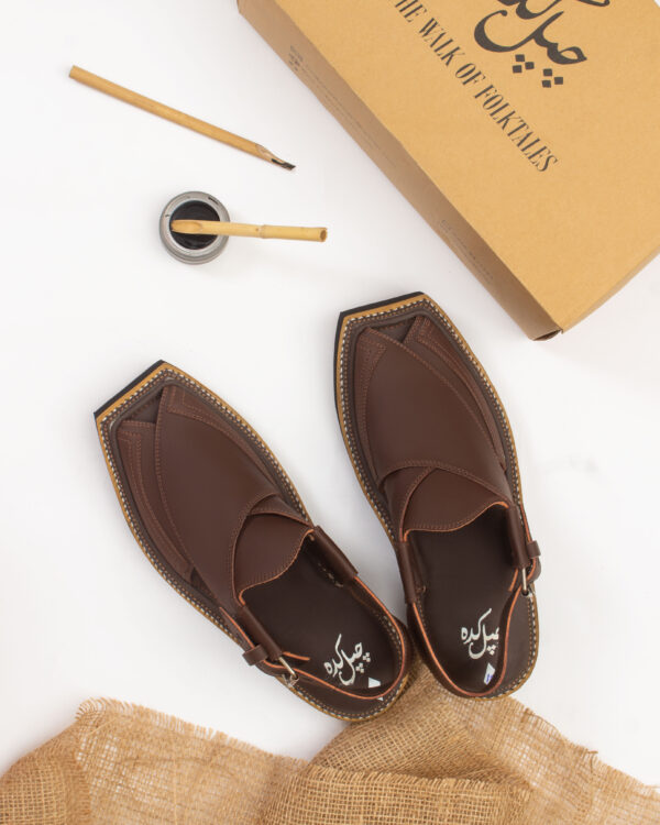 Matte Brown Kaptaan Chappal (CK-101)